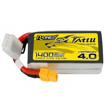 Akumulator LiPo Tattu R-Line 4.0 1400mah 14,8V 130C 4S1P XT60